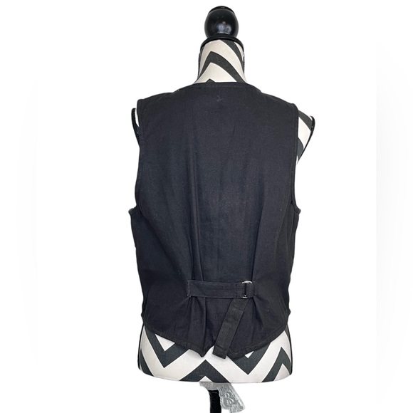 Vintage Jane Ashley Sz S Aztec Western Rodeo Boho Woven Tapestry Vest - Picture 2 of 13